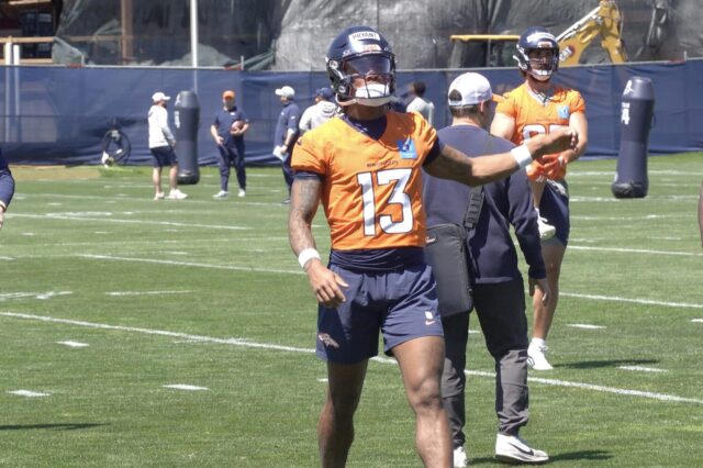 Denver Broncos rookie wide receiver Pat Bryant.